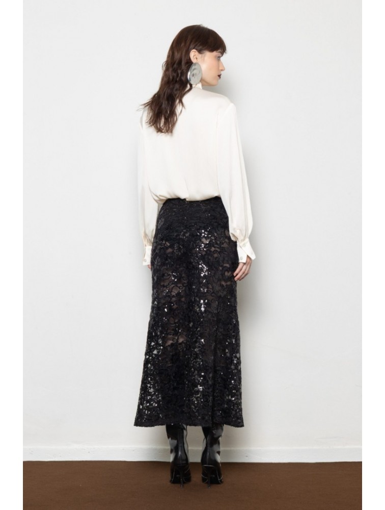 MALLORY THE LABEL Nora Lace Skirt
