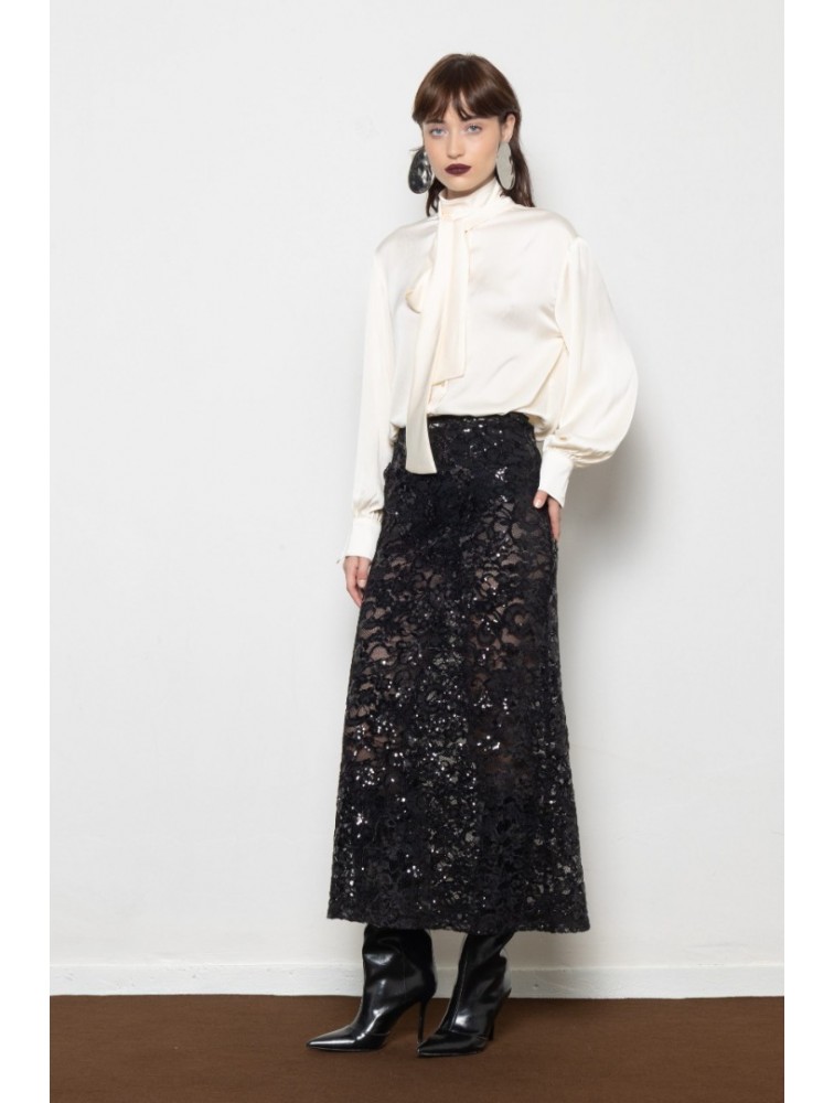 MALLORY THE LABEL Nora Lace Skirt