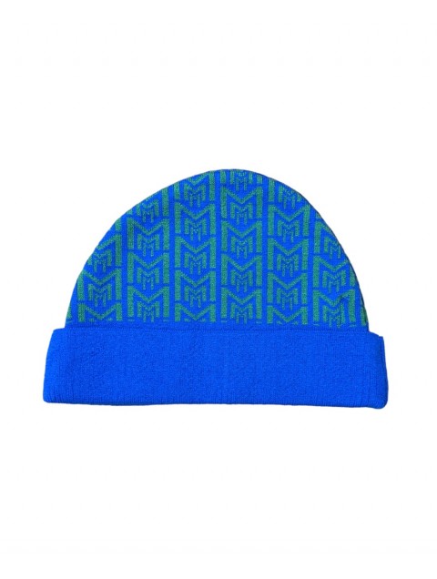 MALLORY THE LABEL Blue Green Beanie MALLORY THE LABEL Blue Green Beanie