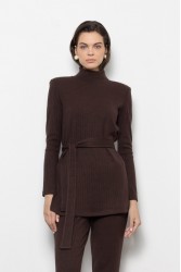 MALLORY THE LABEL Rowdy Top Καφέ Τοπ