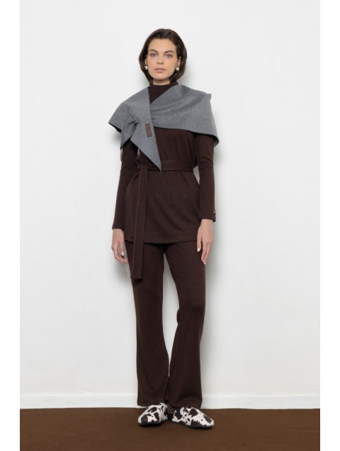 MALLORY THE LABEL Rowdy Top Καφέ Τοπ