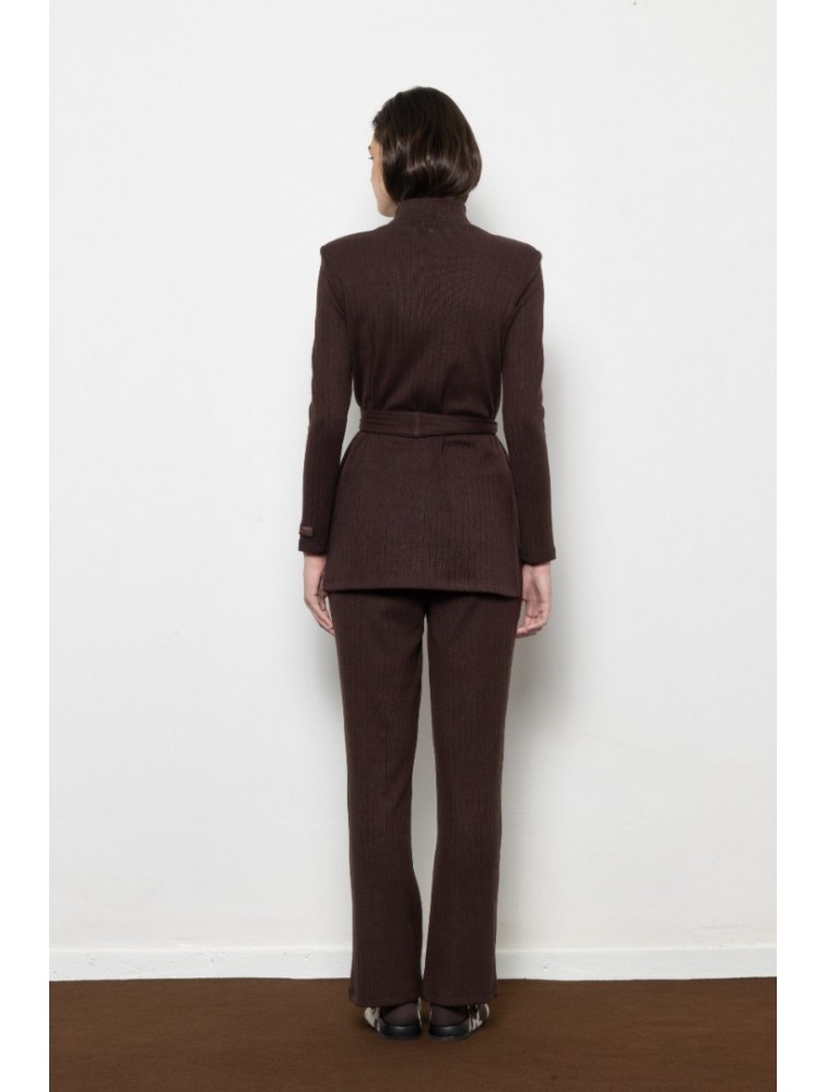 MALLORY THE LABEL Rowdy Top Καφέ Τοπ