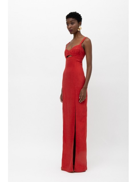MALLORY THE LABEL Kora Red Dress