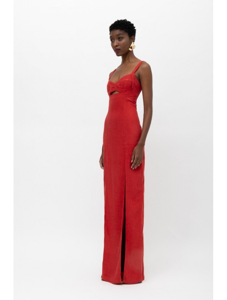 MALLORY THE LABEL Kora Red Dress