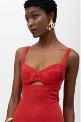 MALLORY THE LABEL Kora Red Dress