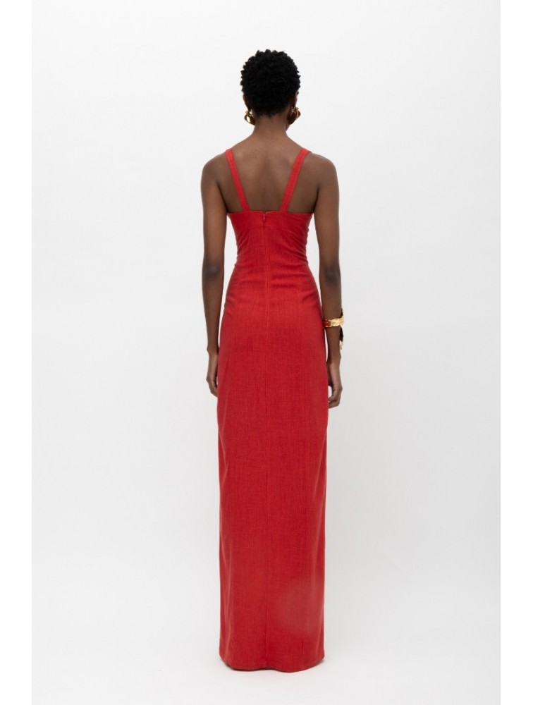 MALLORY THE LABEL Kora Red Dress