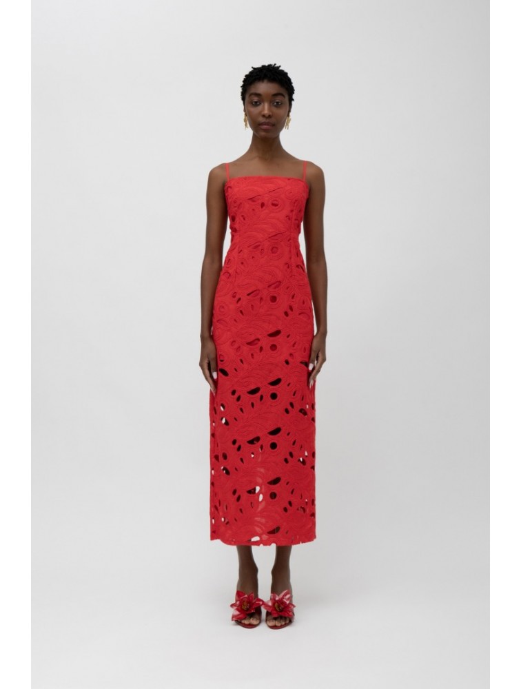MALLORY THE LABEL Amara Red Dress