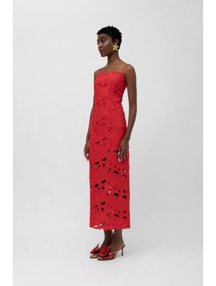 MALLORY THE LABEL Amara Red Dress