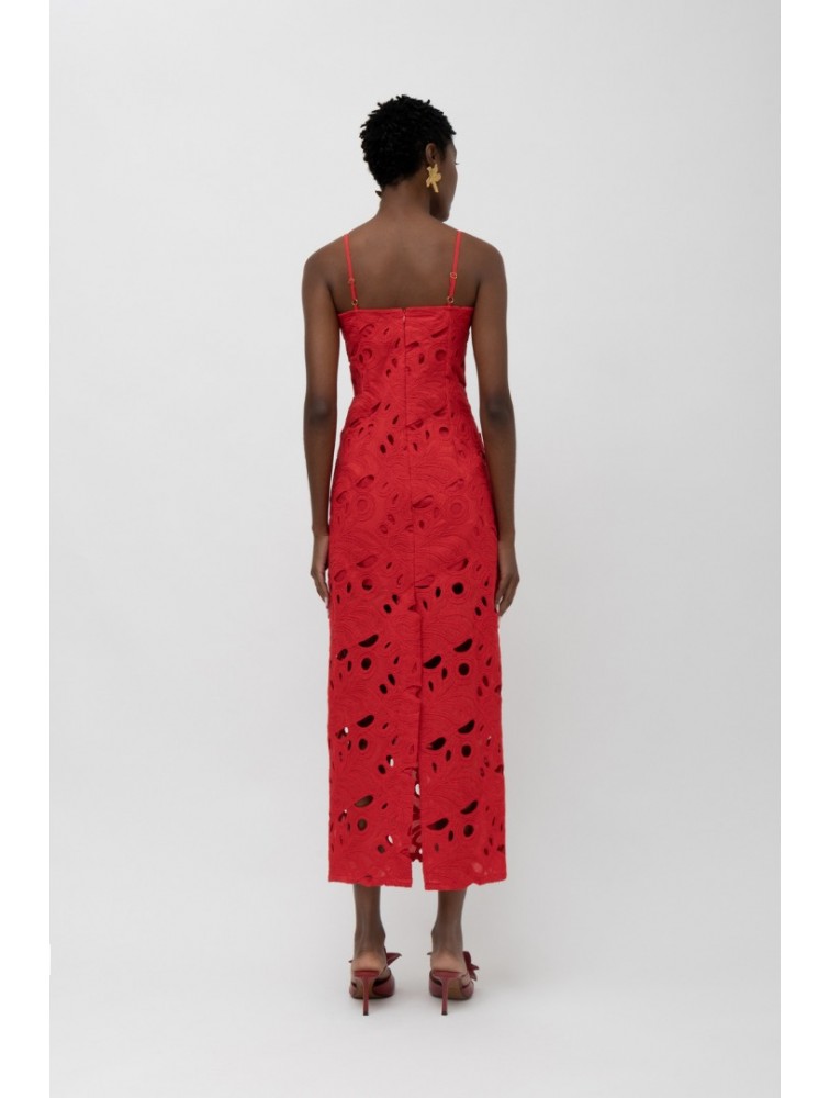 MALLORY THE LABEL Amara Red Dress