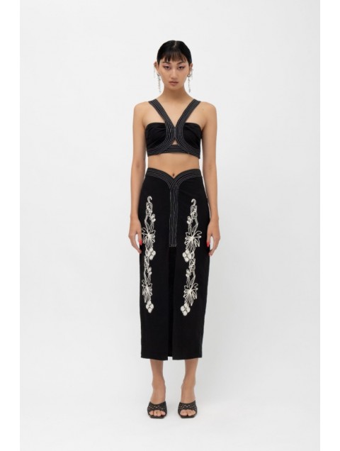 MALLORY THE LABEL Lunar Skirt Black