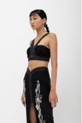 MALLORY THE LABEL Lunar Top Black Top