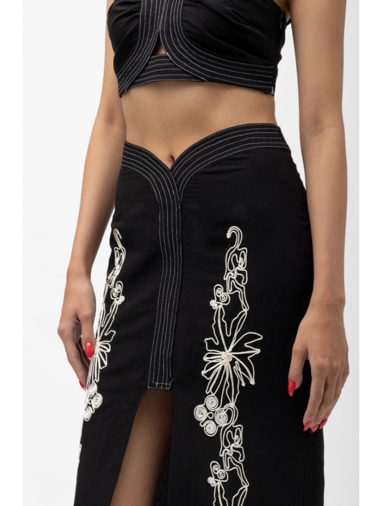 MALLORY THE LABEL Lunar Skirt Black