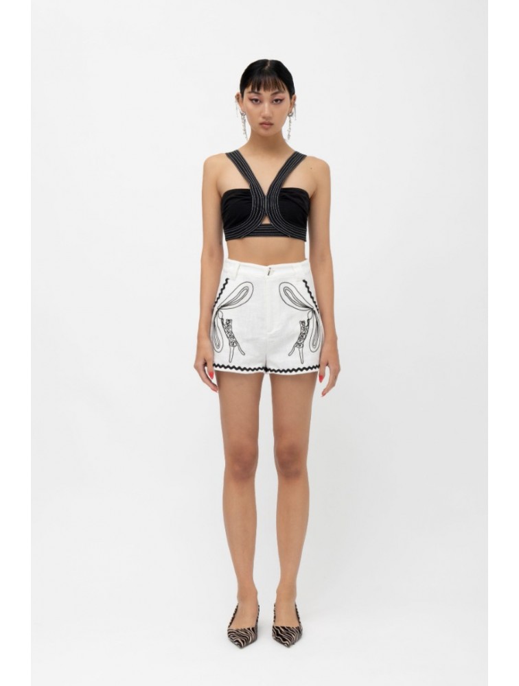 MALLORY THE LABEL Lunar Top Black Top