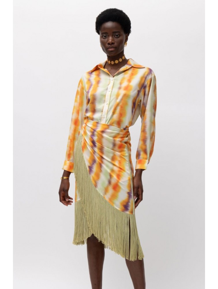 MALLORY THE LABEL Carmen Yellow Dress Κίτρινο Φόρεμα