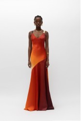 MALLORY THE LABEL Dune Sunset Dress Πορτοκαλί Φόρεμα