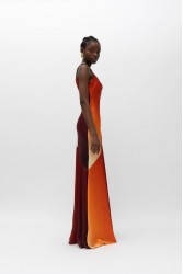 MALLORY THE LABEL Dune Sunset Dress Πορτοκαλί Φόρεμα