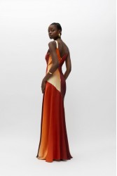 MALLORY THE LABEL Dune Sunset Dress Πορτοκαλί Φόρεμα