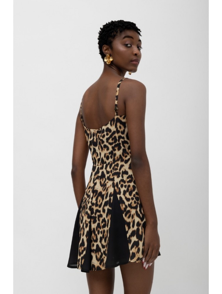MALLORY THE LABEL Lupisa Leopard Dress