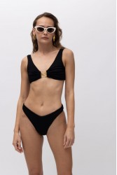 MALLORY THE LABEL Evy Black Bikini Set Μαύρο Μπικίνι σετ