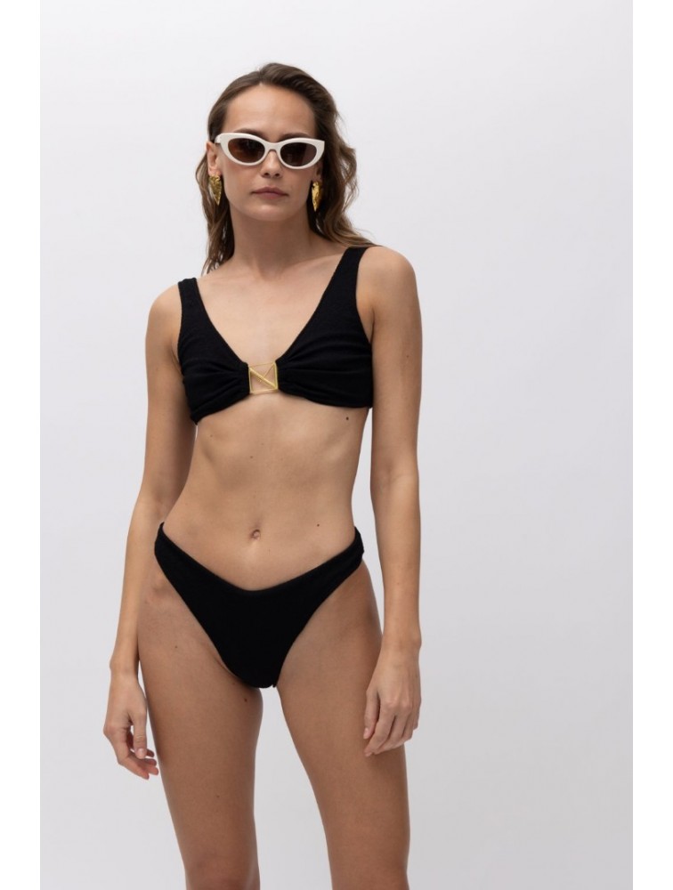 MALLORY THE LABEL Evy Black Bikini Set Μαύρο Μπικίνι σετ