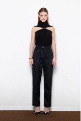 MALLORY THE LABEL Whiskey Black Moon Top Μαύρο Τοπ