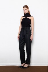 MALLORY THE LABEL Whiskey Black Moon Top Μαύρο Τοπ