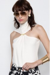 MALLORY THE LABEL Whiskey Ivory Moon Top Εκρού Τοπ