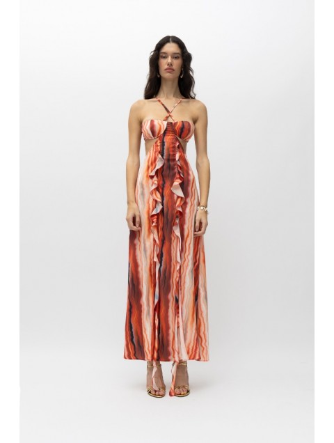 MALLORY THE LABEL Leon Dress Red MALLORY THE LABEL Leon Dress Red