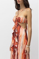 MALLORY THE LABEL Leon Dress Red Κόκκινο Φόρεμα