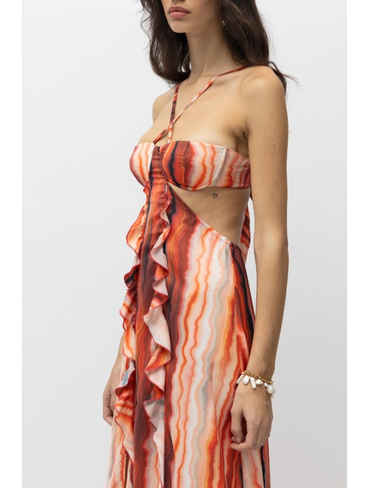 MALLORY THE LABEL Leon Dress Red Κόκκινο Φόρεμα