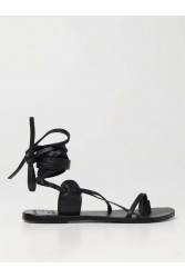 MANEBÌ Alex Rivière x Manebí - Leather women's sandals- Black