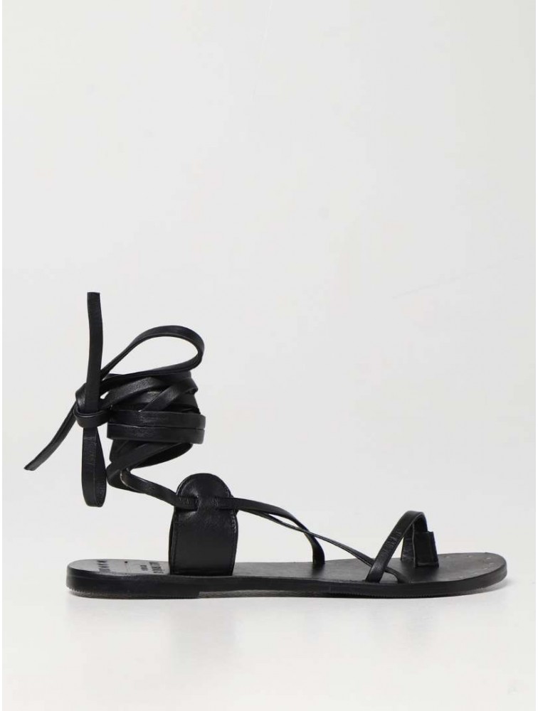 MANEBÌ Alex Rivière x Manebí - Leather women's sandals- Black