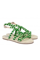 MANEBÌ Rope women's sandals- Yucatan - Green