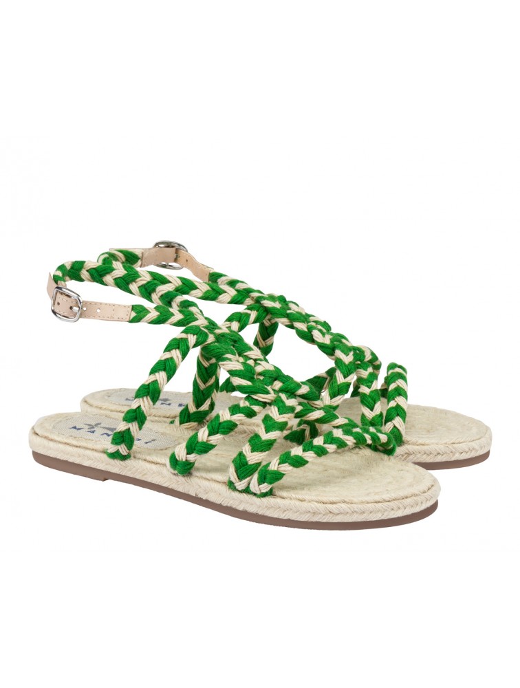 MANEBÌ Rope women's sandals- Yucatan - Green