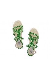 MANEBÌ Rope women's sandals- Yucatan - Green