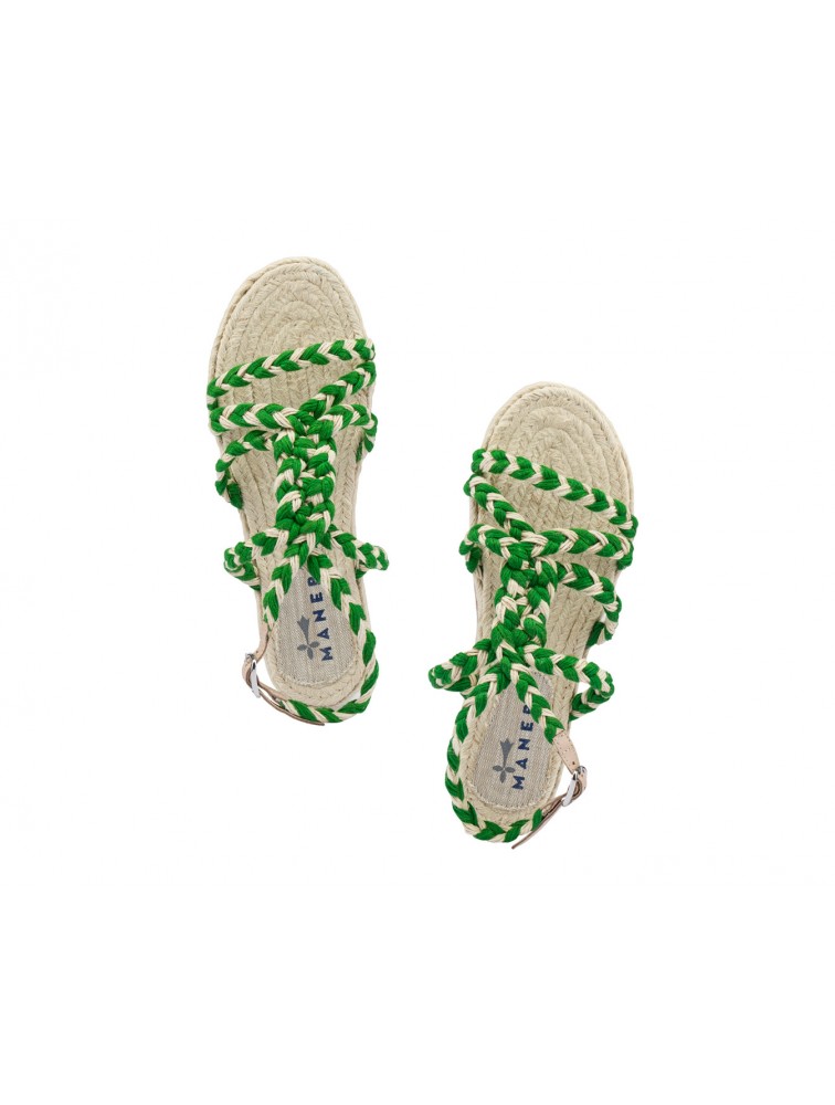 MANEBÌ Rope women's sandals- Yucatan - Green