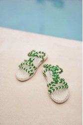 MANEBÌ Rope women's sandals- Yucatan - Green