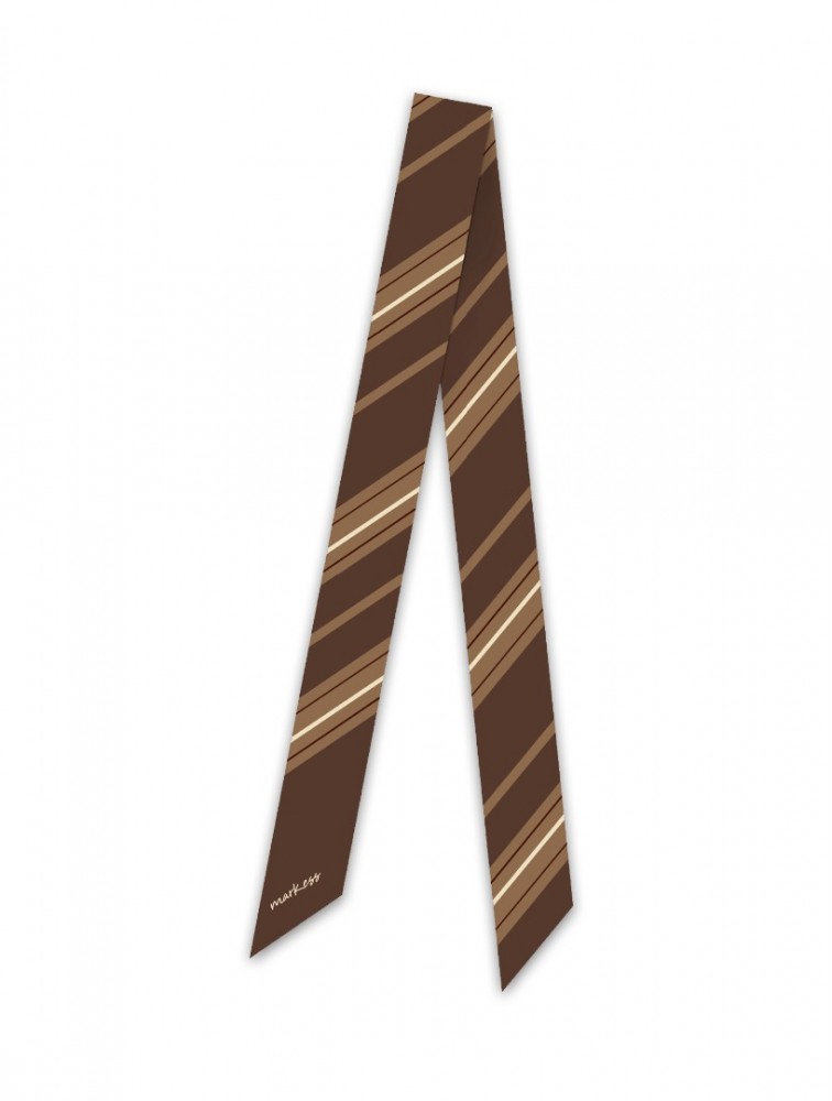 MARKESS Cocoa Stripes brown twilly