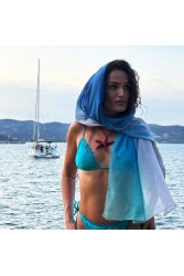 MARKESS Aqua Aura Pareo Μπλε Παρεό
