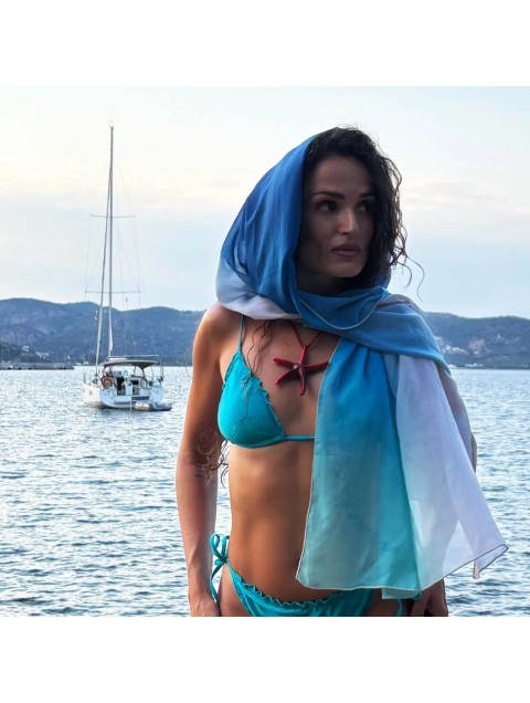 MARKESS Aqua Aura Pareo Μπλε Παρεό
