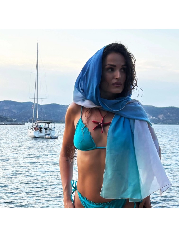 MARKESS Aqua Aura Pareo Μπλε Παρεό