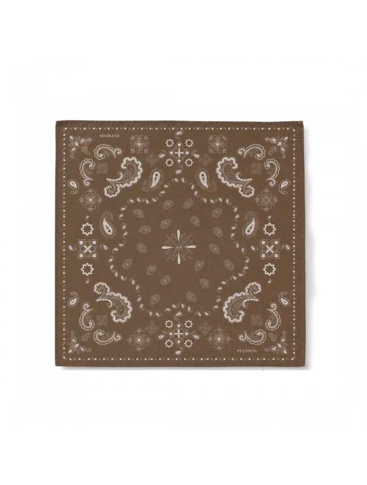 MARKESS Mocha Paisley Bandana Καφέ Μπαντάνα