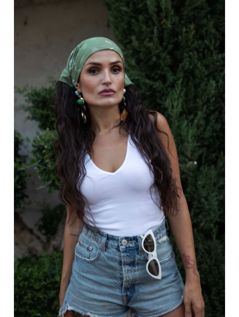 MARKESS Olive Paisley Bandana Χακί Μπαντάνα