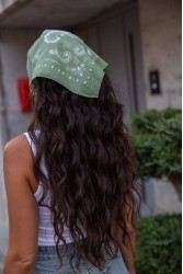 MARKESS Olive Paisley Bandana Χακί Μπαντάνα