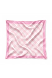 MARKESS Pink Pic-Nic Scarf  Ροζ Καρώ Μαντήλι