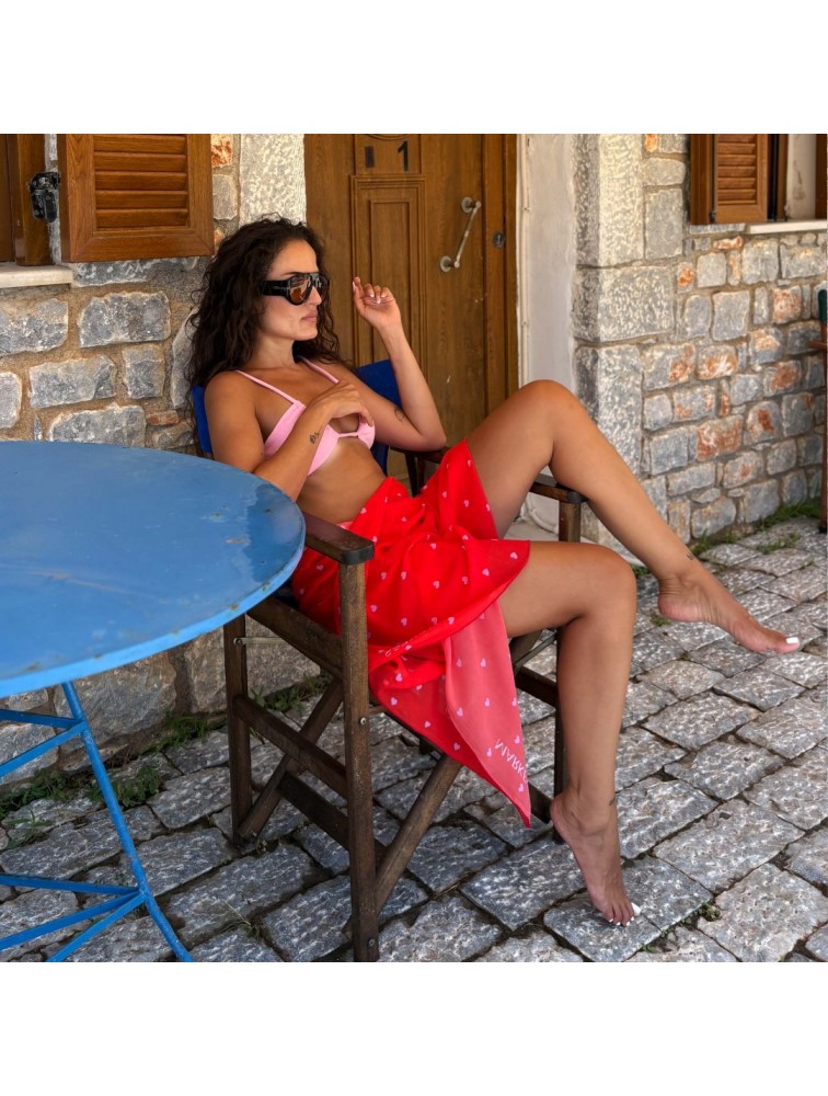 MARKESS Red Passion Pareo Κόκκινο Παρεό