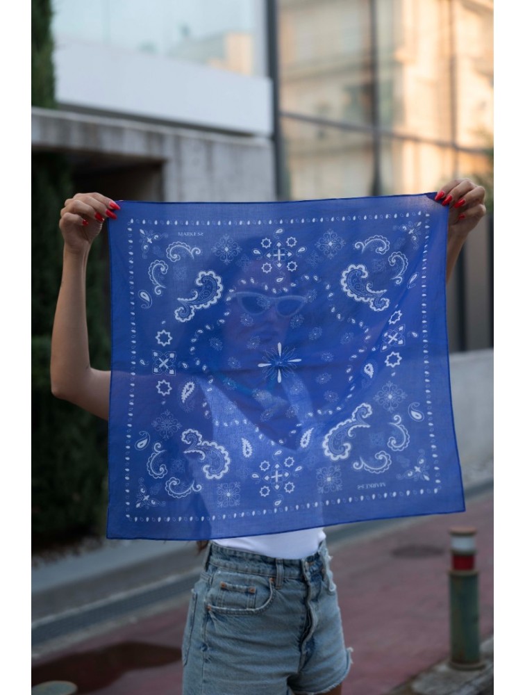 MARKESS Royal Paisley Bandana Μπλε Μπαντάνα