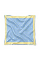 MARKESS Sky Heart Scarf Γαλάζιο Μαντήλι με Καρδιές
