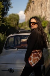 MARKESS The Brown Giraffe Camel Scarf
