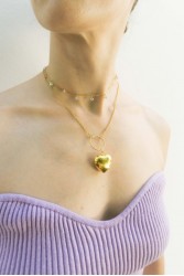 MATHE Puffy Heart Necklace Κολιέ